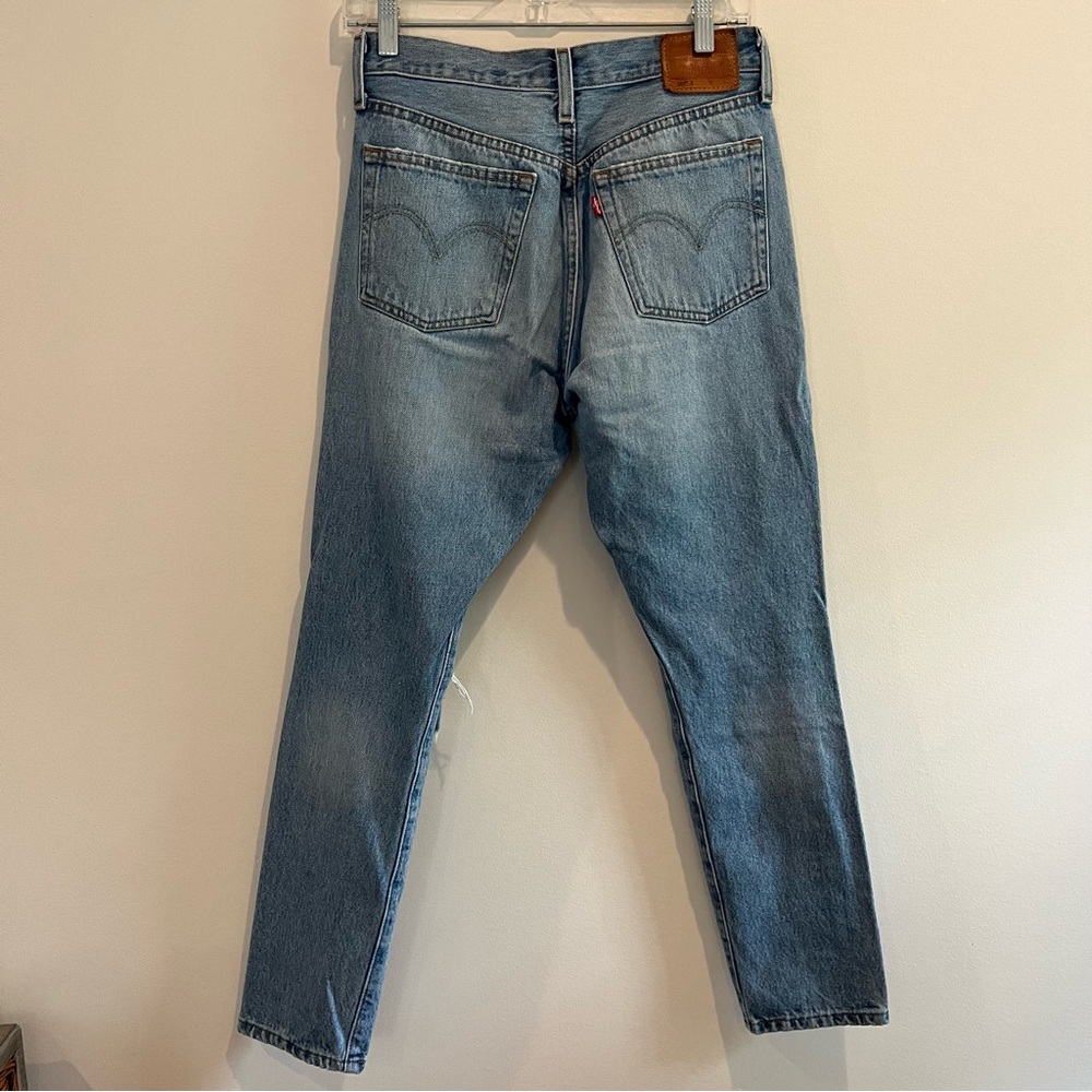 Levis 501S skinny red tag distressed button fly jeans - Picture 2 of 6